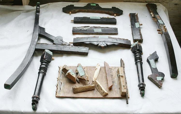 Photo: Disassembled chair frame