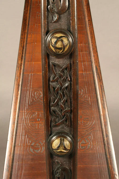 McFall Harp detail after conservation