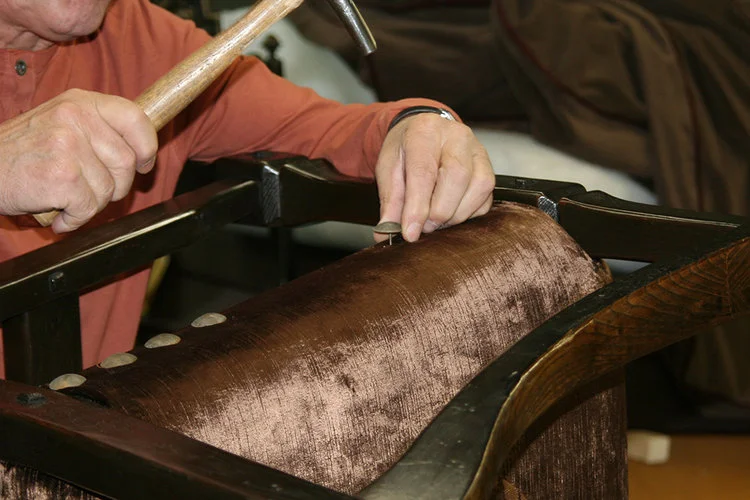 Re-installment of saved original upholstery