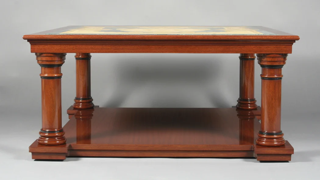 Custom fabrication of table base to accommodate client’s stone table top