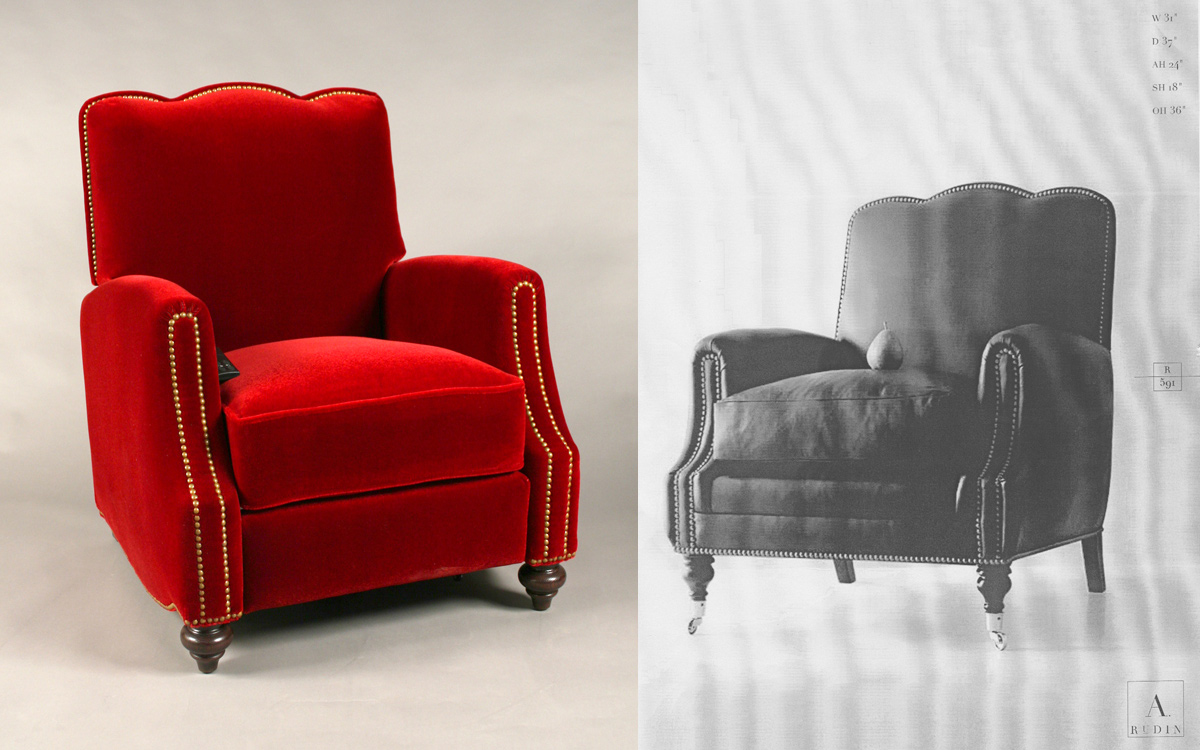 CUSTOM DESIGN & FABRICATION OF FOUR ARM CHAIRS WITH MOTORIZED RECLINING MECHANISM