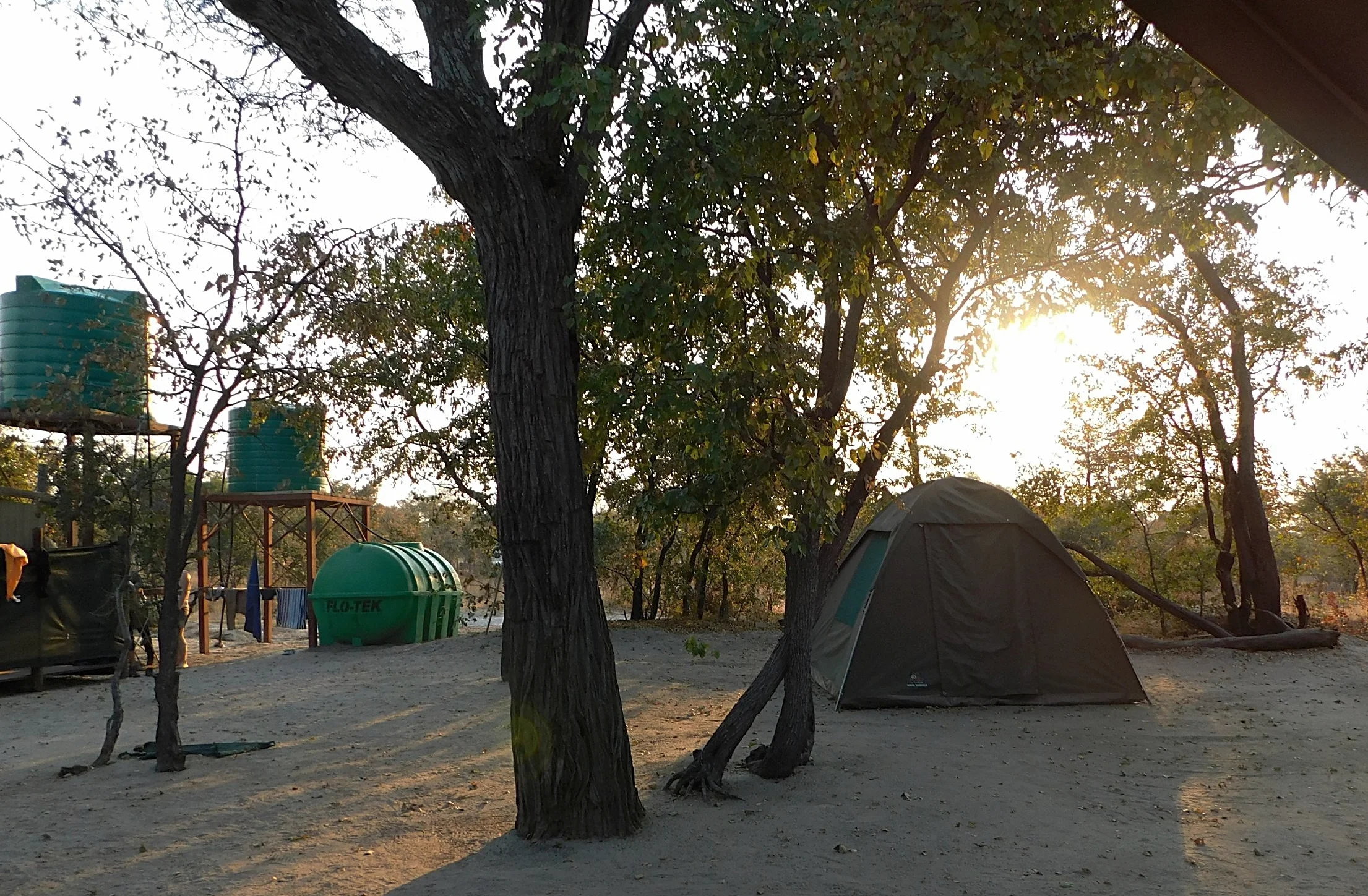 Appreciating the sun rising each morning from our camp.