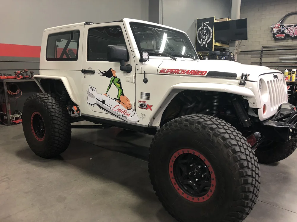 2009 Bright white 427lsx Supercharged JK — Denton Racing