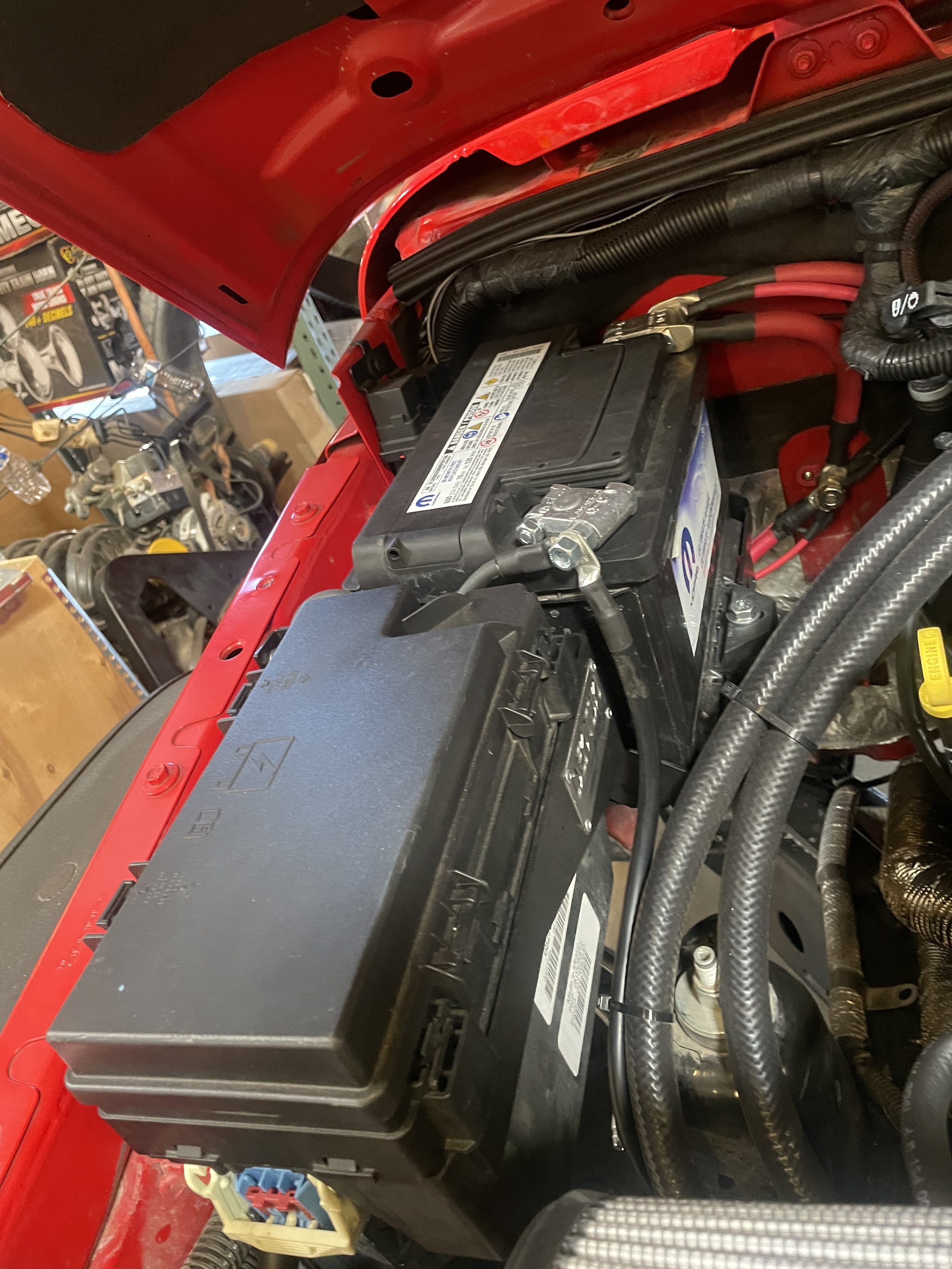 Jeep Wrangler JK (V8-swapped) Battery Trays — Denton Racing