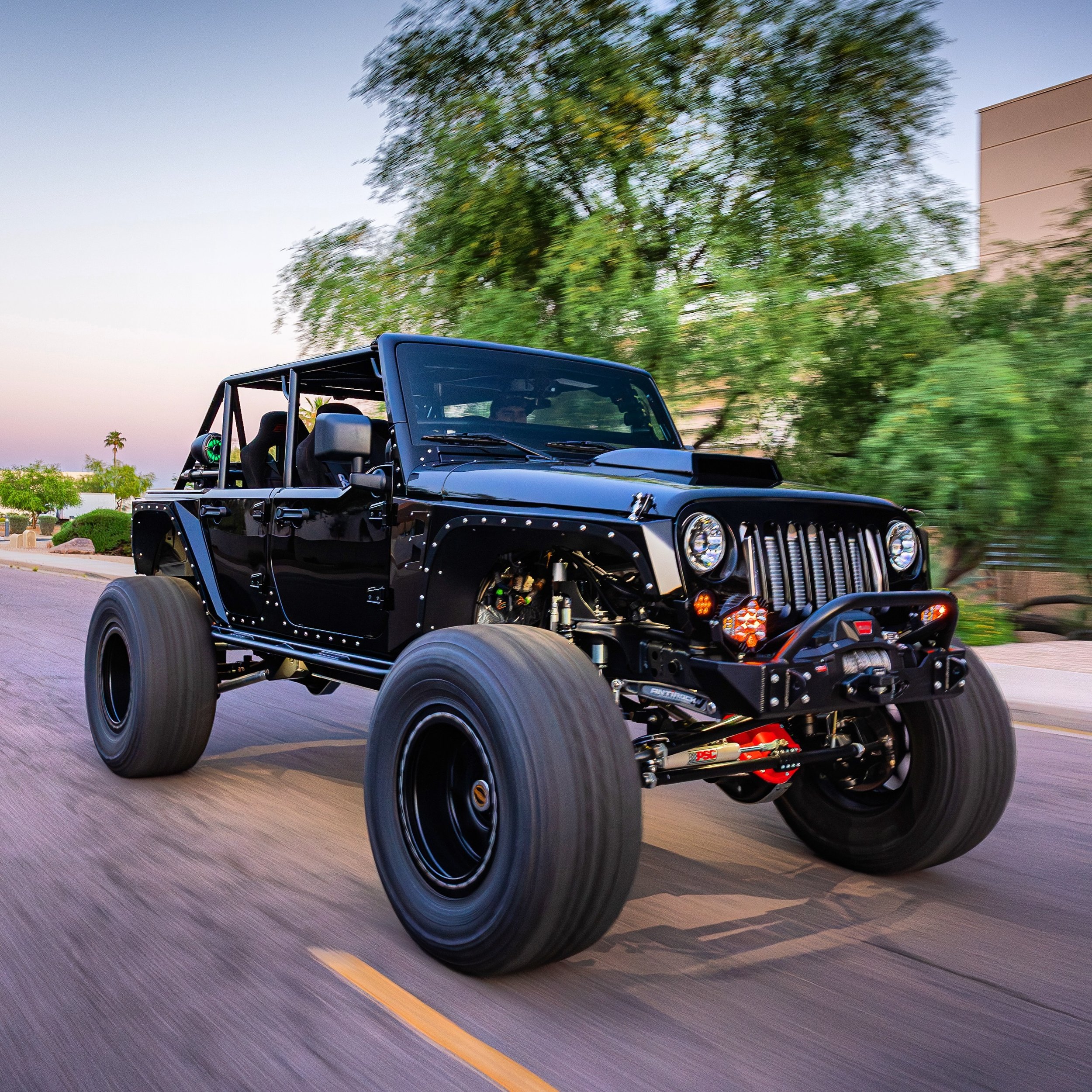 The final shots of @connormosack Jeep build came out killer.  This one will stand out anywhere it goes. #dentonracing #Jeep #LS7 #mastmotorsports #currieenterprises #rockjock4x4 #genrightoffroad #rondavisradiators #rpmextreme #maximumoffroadtransmiss