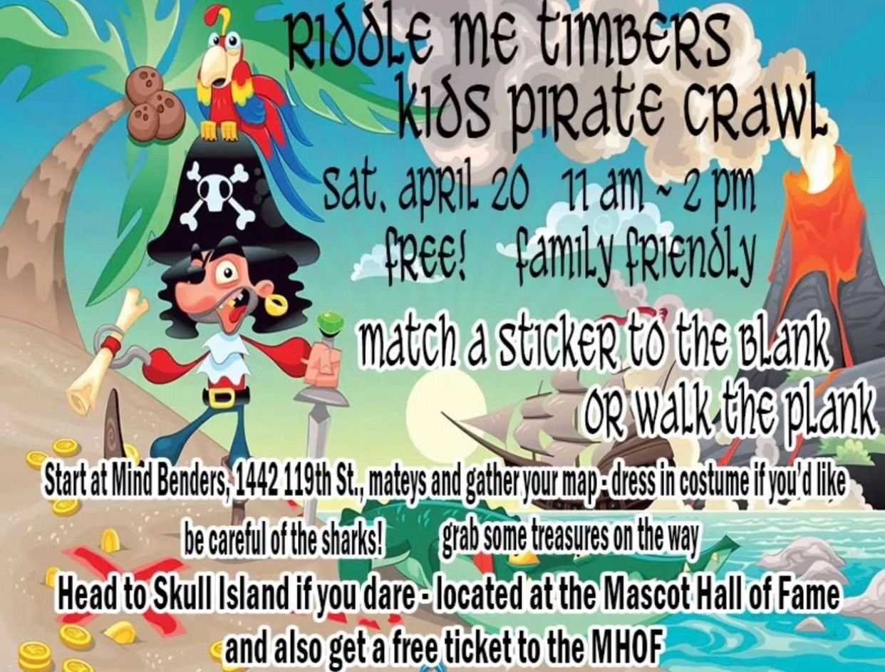 Avast ye Mateys. Set sail for Whiting tomorrow for a good time.