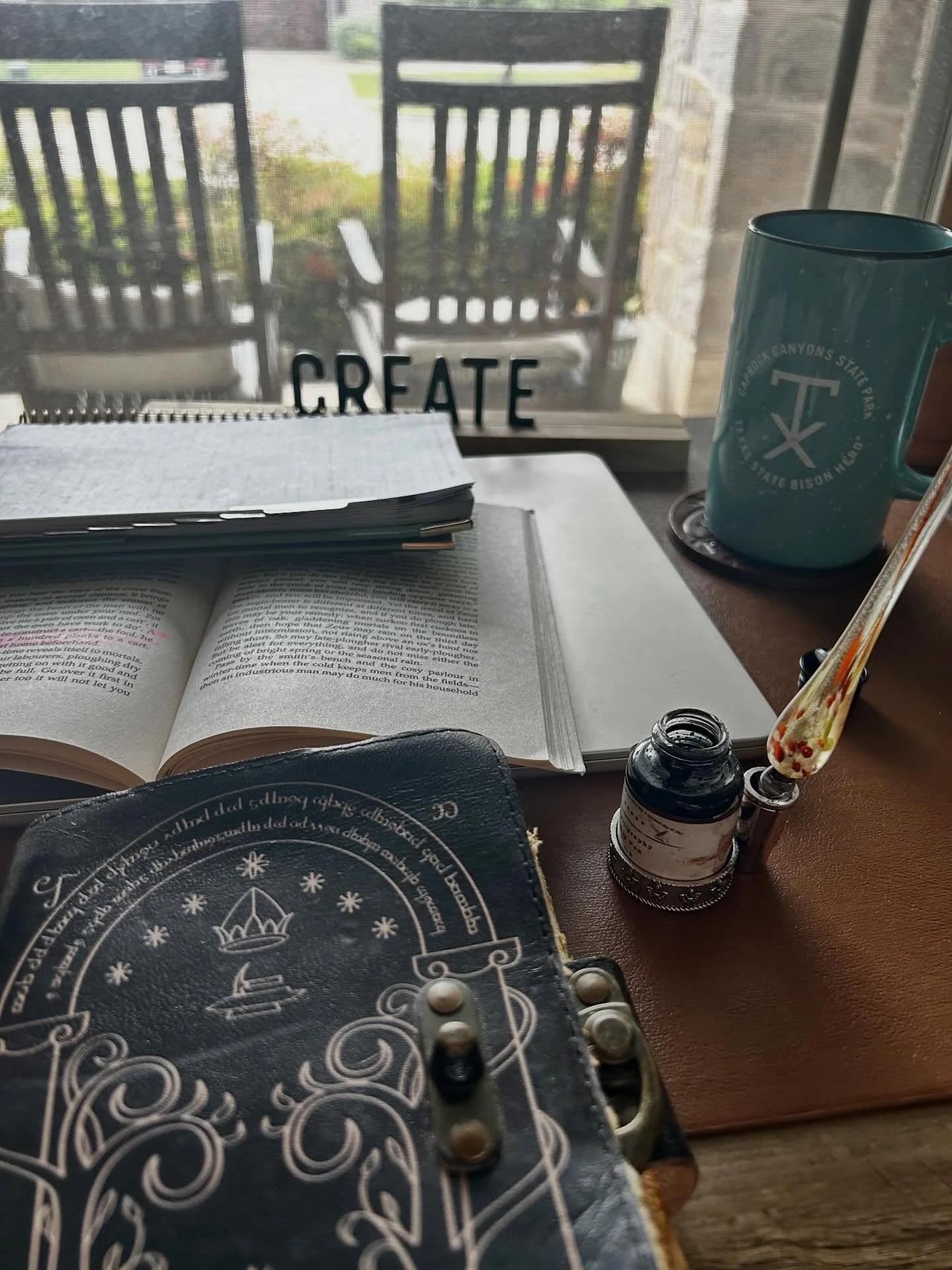 Restoring my sanity one Hesiod quote, one coffee sip, one quill stroke at a time. ☕️🪶📖

There&rsquo;s been NO 🚫 margin lately, which has been really hard, because I&rsquo;m the girl who needs her quiet time and journaling and coffee fueled meditat