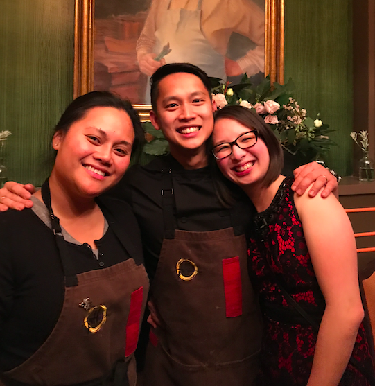 The Pinoy Heritage team: Danica, Francis, and Dian
