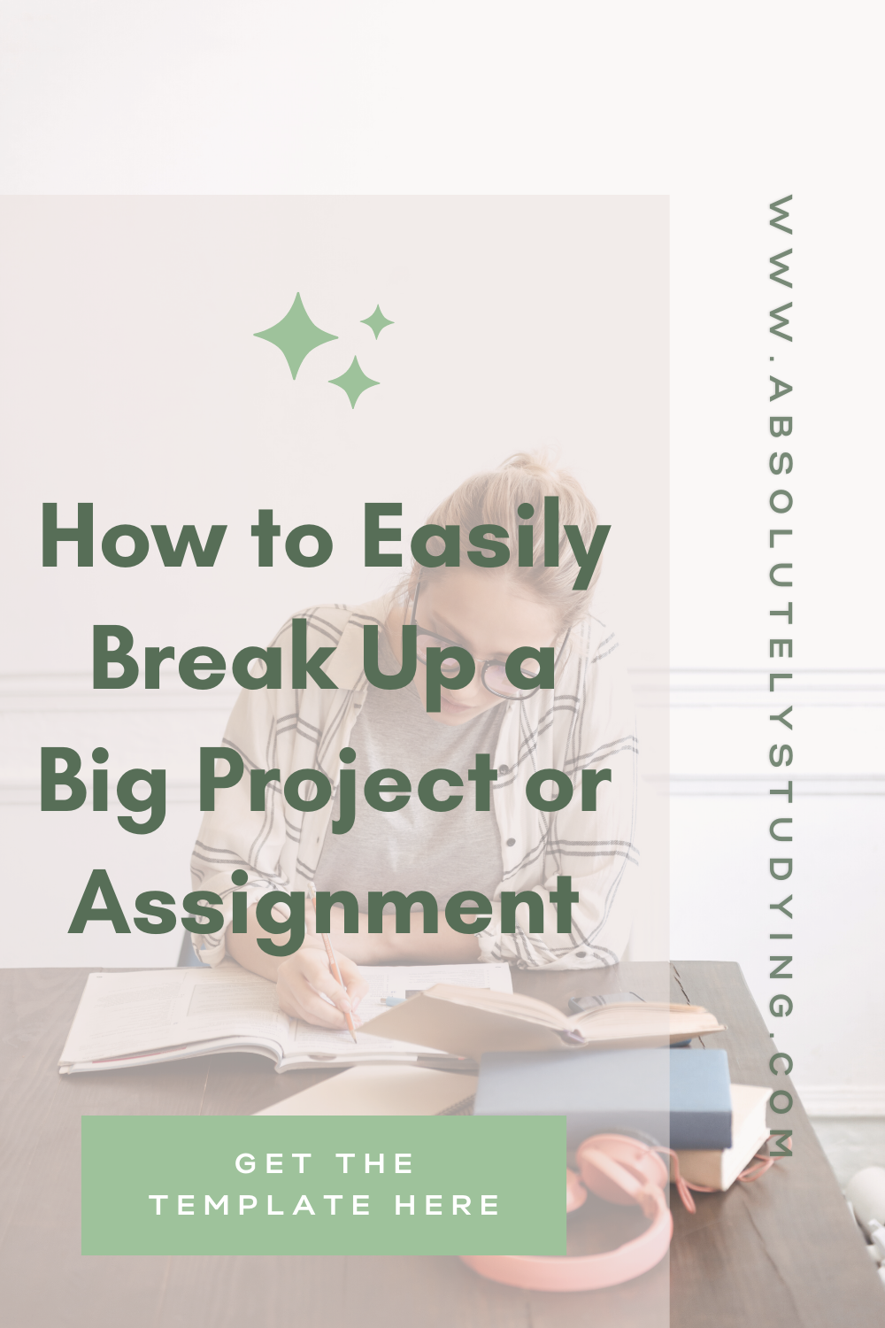 How to break up a big project or assignment.