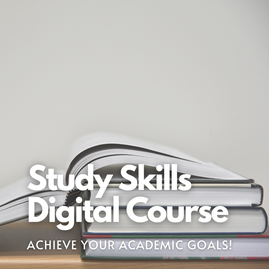 Study Skills Digital Course.  Learn how to create a stress-free, comprehensive strategy!