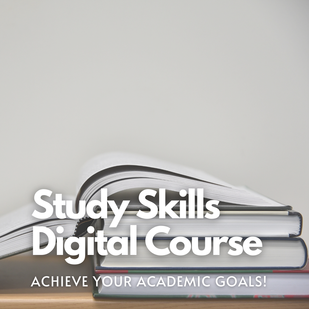 Study Skills Digital Course. Learn how to create a stress-free comprehensive strategy! Study Skills Digital course. Achieve your academic goals.