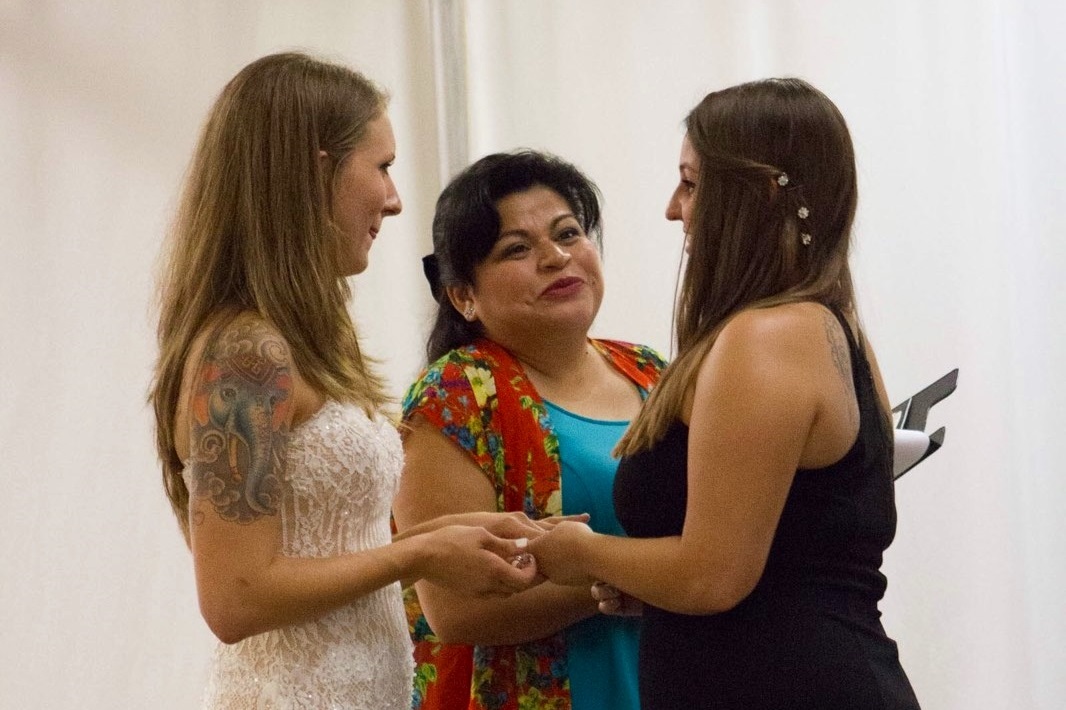 LGBTQIA+ wedding Proudly Performed by The Love Officiant Renee Reyes