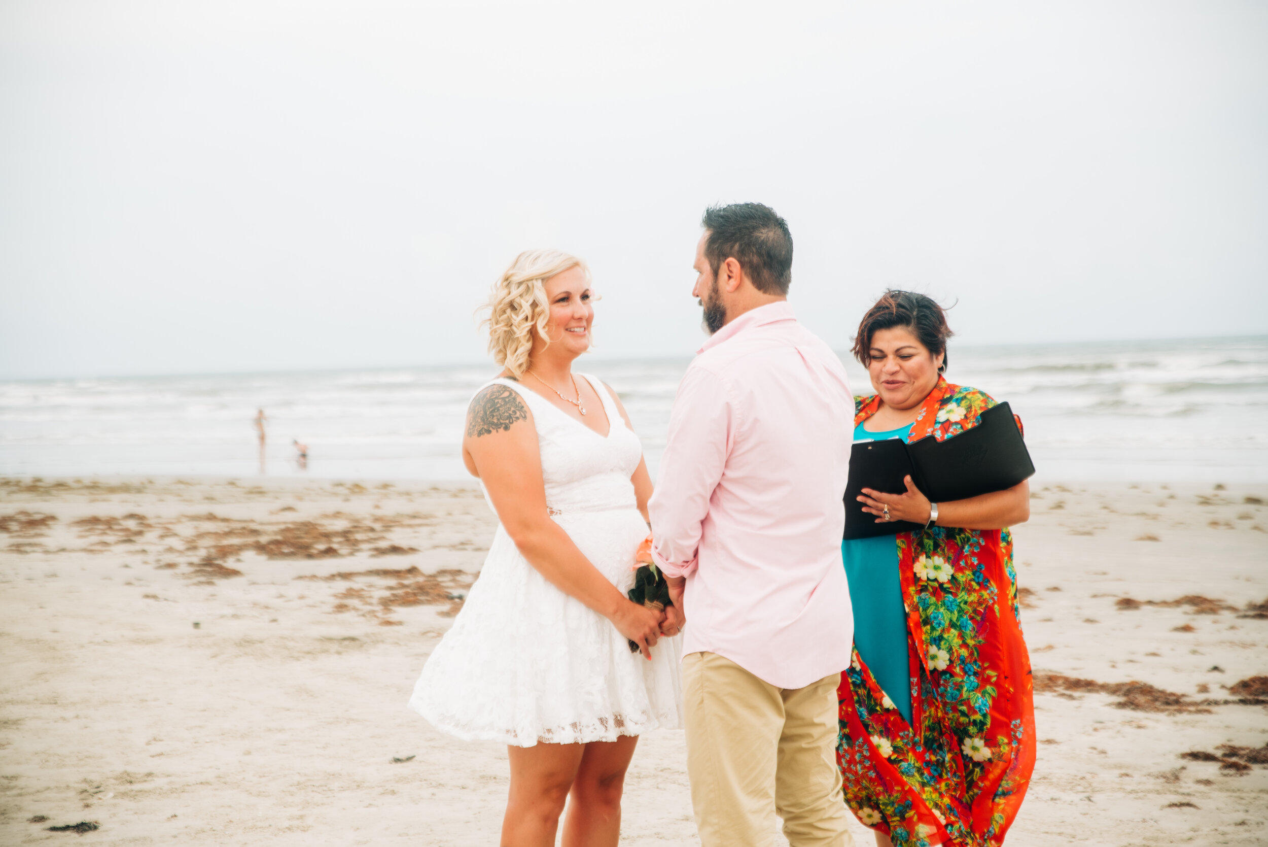Texas Beach Wedding - Officiated by The Love Officiant 