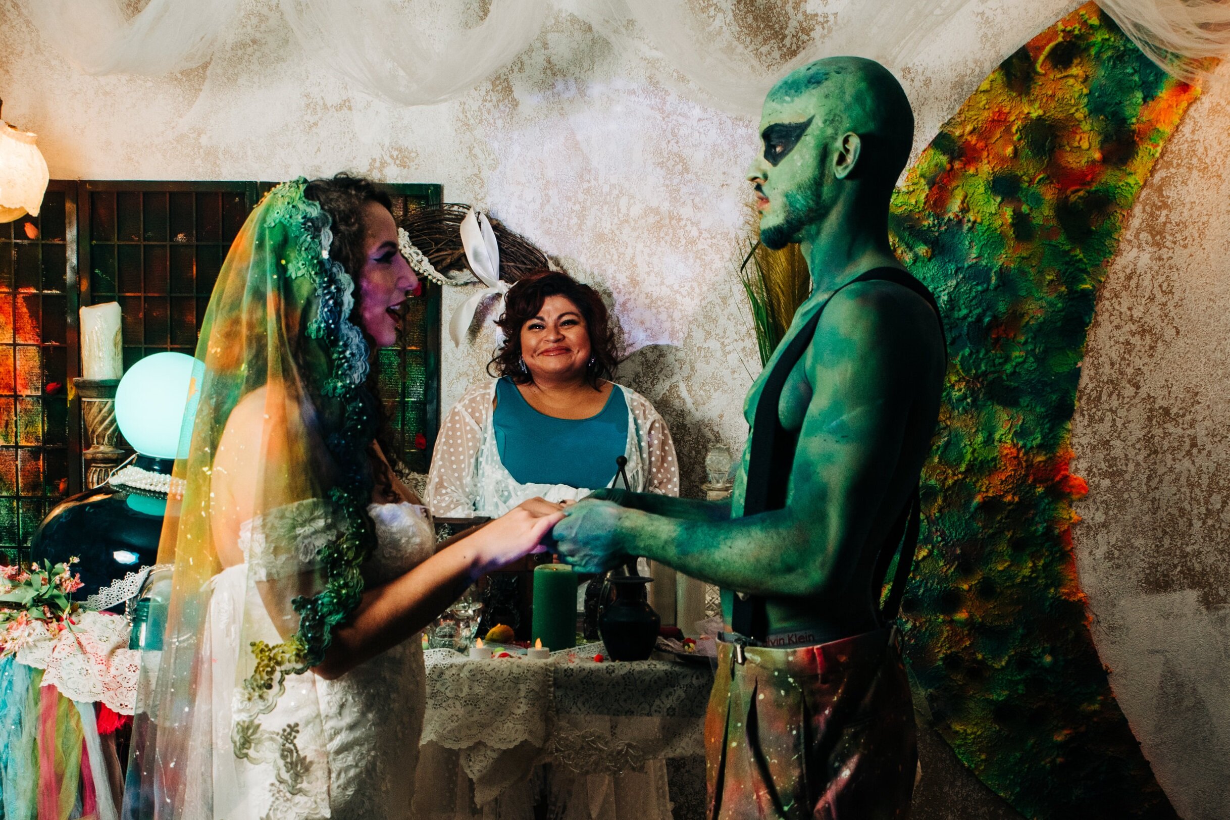 Alien Cosmic Wedding Officiated by The Love Officiant Renee Reyes