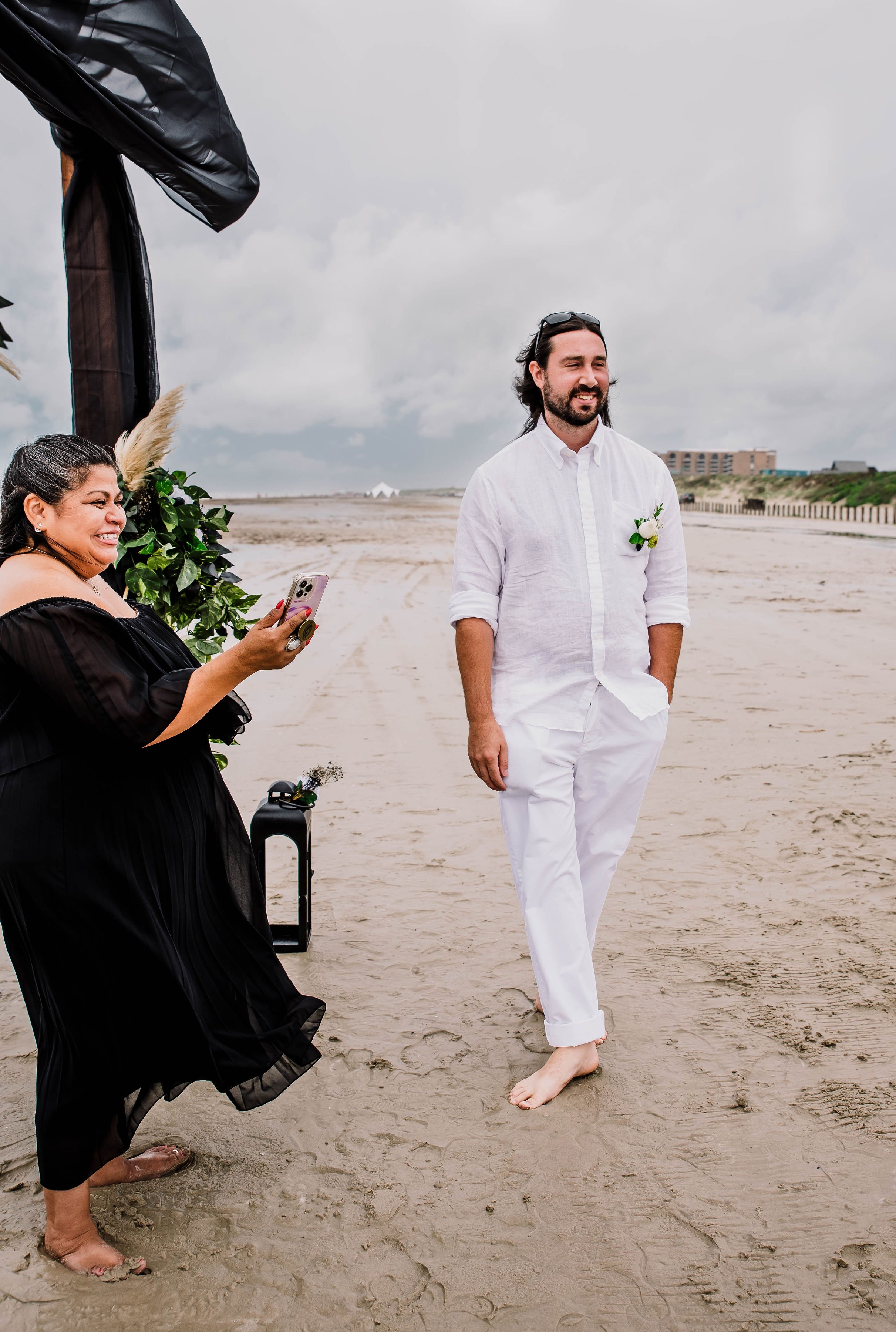 Beach Wedding in Port Aransas TX by The Love Officiant 