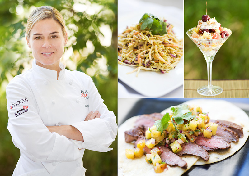 Cat Cora Cooking Demonstration. Santa Barbara, Ca.