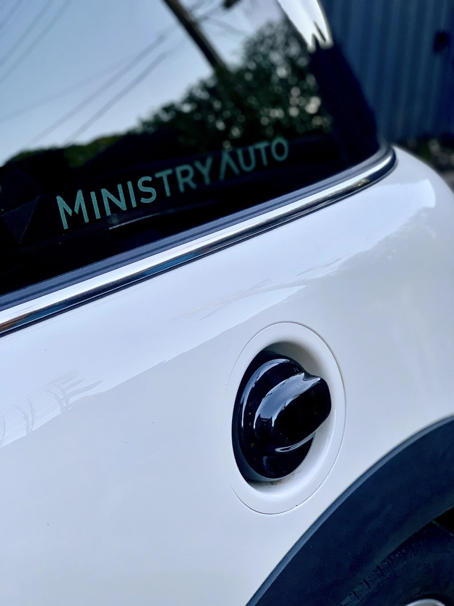 Glossy Black Gas Fuel Tank Cap Cover For MINI Cooper S JCW F55 F56 F57