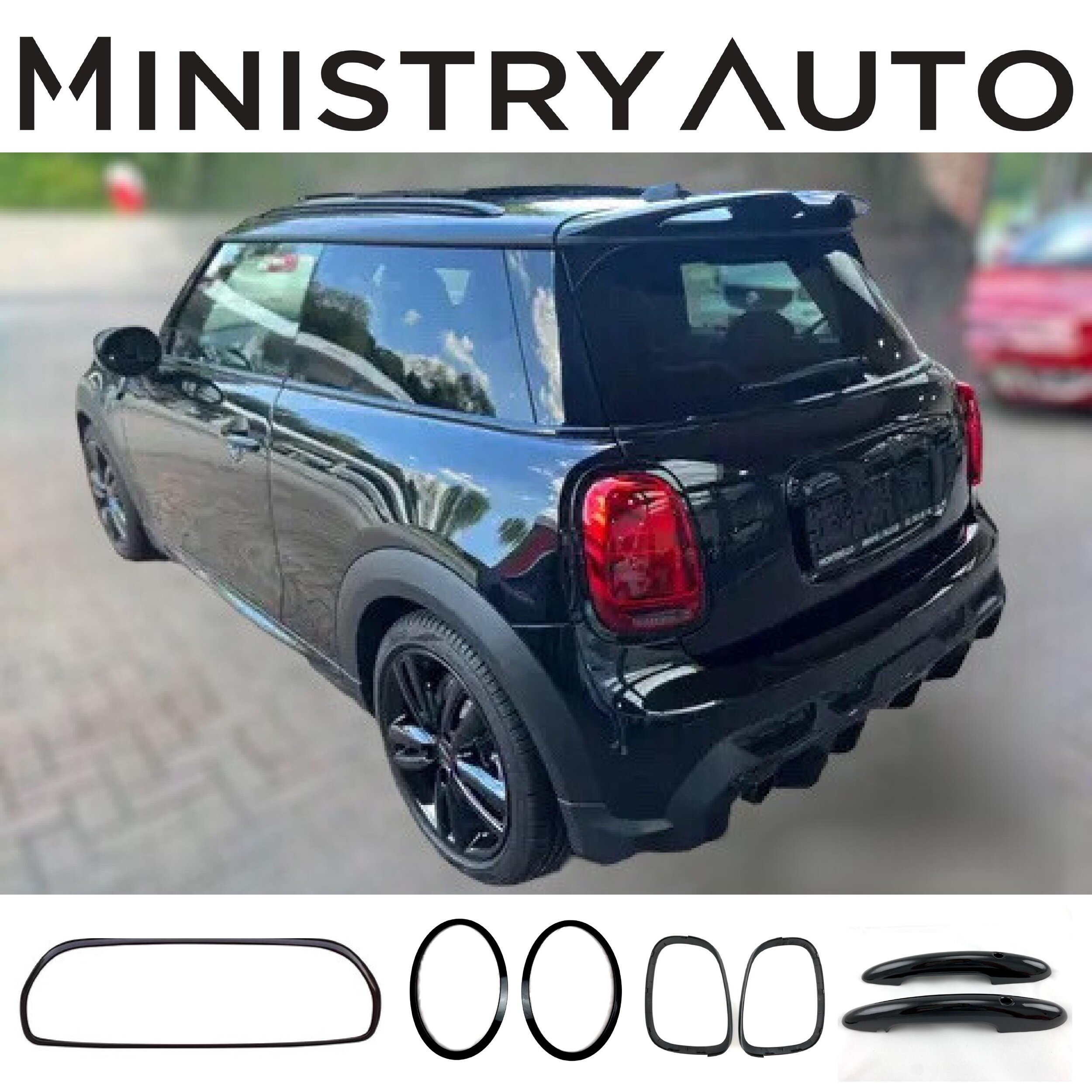 MINI LCI2 F55、56、57 アクセサリーセット MINI LCI2 Cooper Blackout Kit - F55 F56 F57 2021 - 2024 — MINI