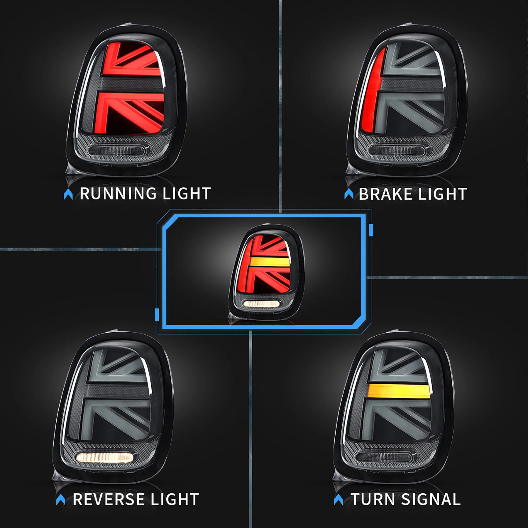 MINI Union Jack Taillights GEN3 LCI Upgrade — MINI Cooper