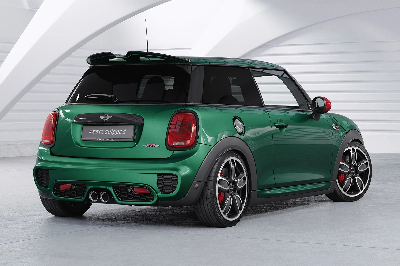 MINI JCW Rear Wing Extension - Piano black — MINI Cooper