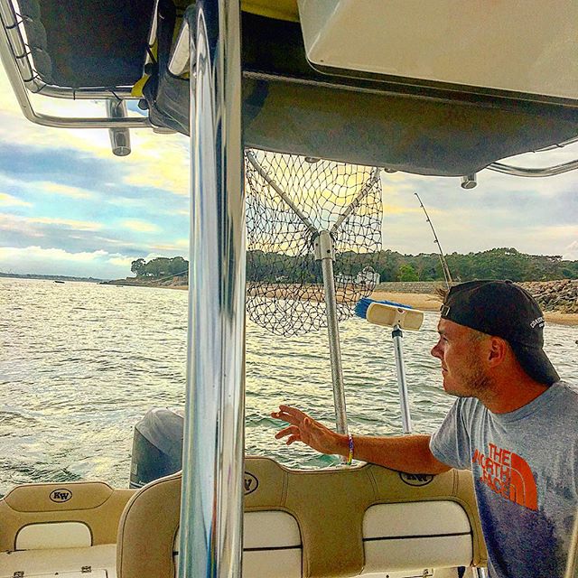 Captain watching his lines #peaceofmind #keywestboats #pennreels #striperfishing