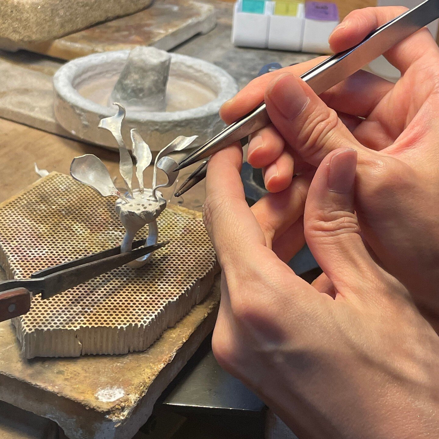 We are in awe of our talented Central Saint Martins (CSM) Programme student, creating magic as she crafts her final jewellery project! 🌟 Stay tuned for the reveal of her remarkable collection! 💍⁠
⁠
If you'd like to learn more about the CSM Short Co