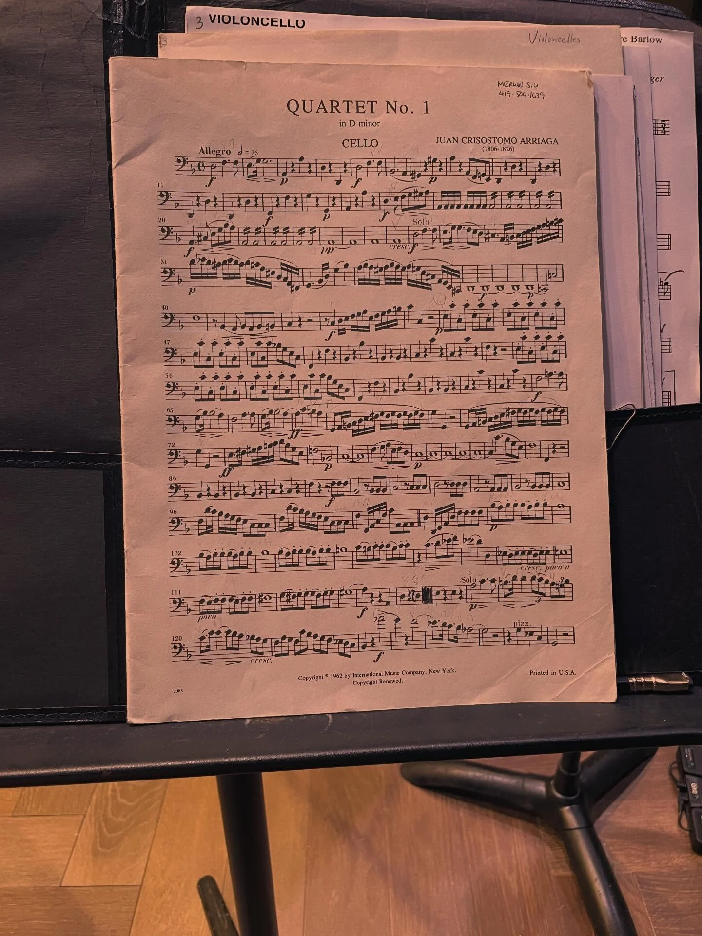 #whatsonmystand

Juan Cris&oacute;stomo Arriaga: String Quartet No. 1

A Toledo Symphony chamber concert is always a highlight of my season!

#cello #cellist #classicalmusic #chambermusic