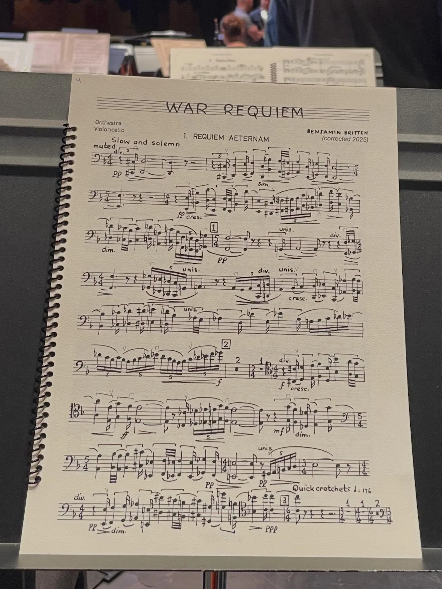 #whatsonmystand

Benjamin Britten: War Requiem

It&rsquo;s been an awesome&mdash;in the most literal sense of the word&mdash;week with @eriephilharmonic and this stunning work of art. 

#cello #classicalmusic #symphony #orchestra