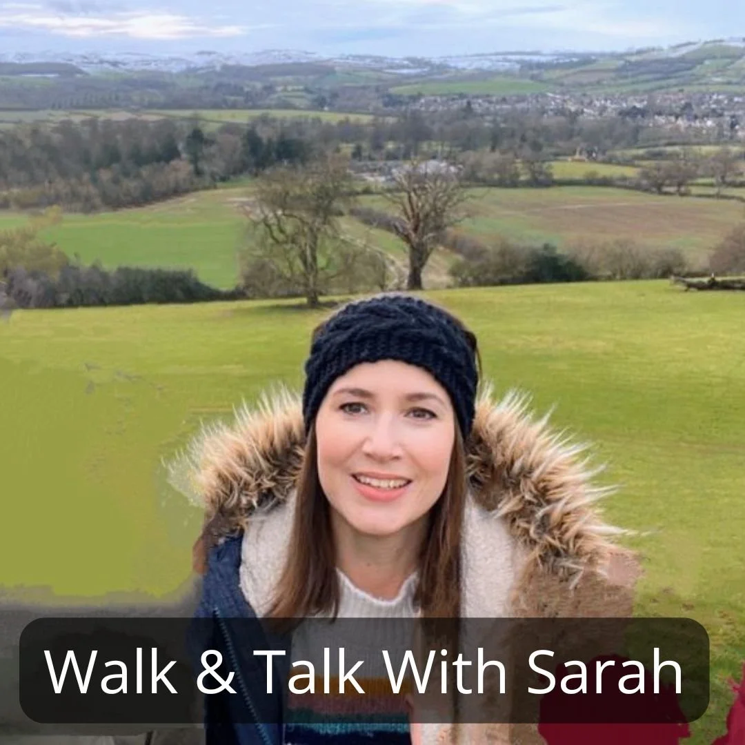 Walk and talk coach and therapist Sarah Weaver in the beautiful Cheltenham Countryside