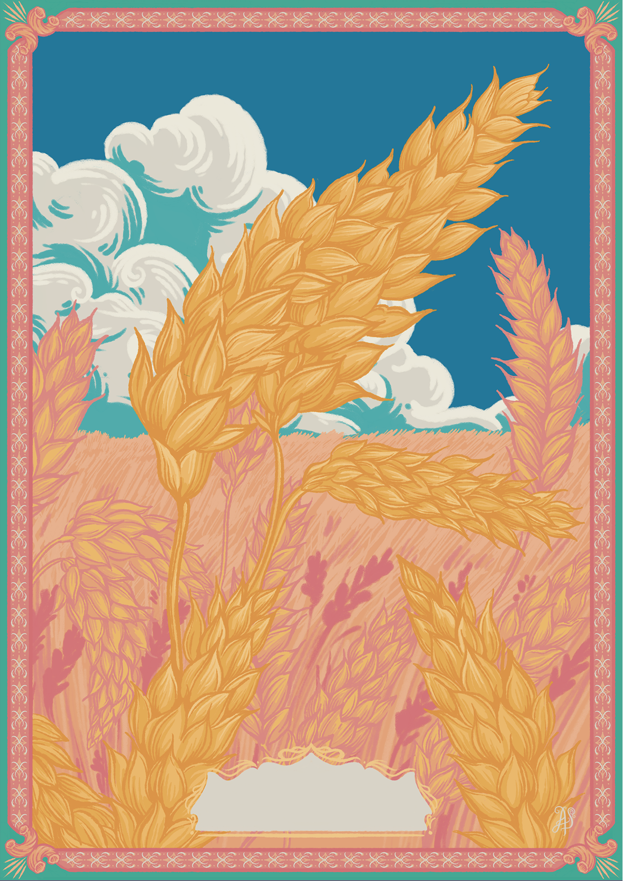 Durum-Wheat-Botanical-Sonoran-Desert-Landscape-High-Jinks-Loteria-Illustrated-Playing-Cards-by-Alejandra-Penaloza.png