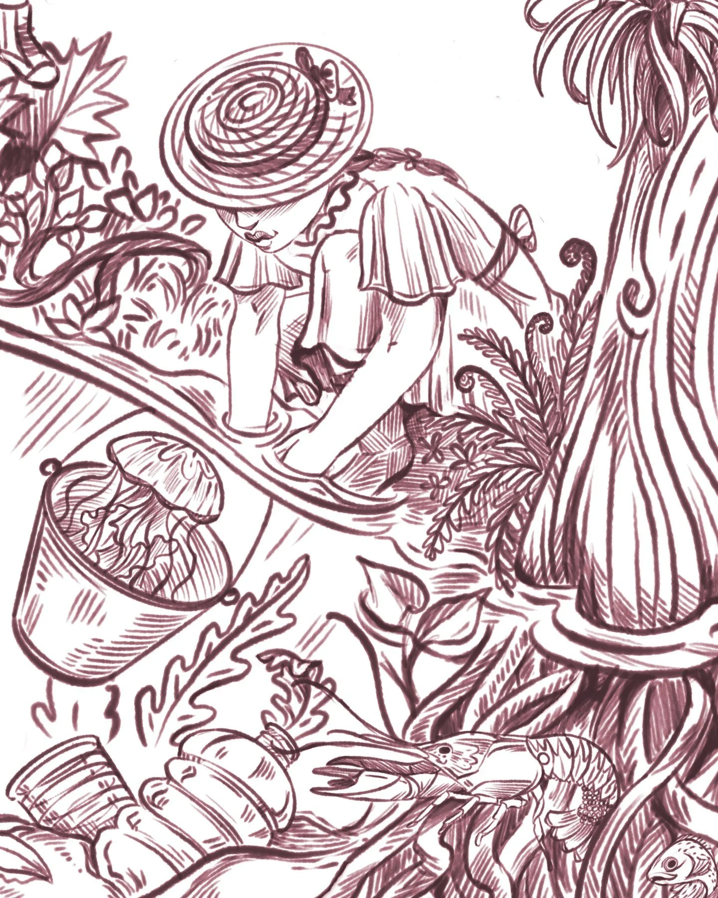 A little behind the scenes of something that is coming 🌾
.
.
.
#sketch #editorialillustration #childrenillustration #natureillustration