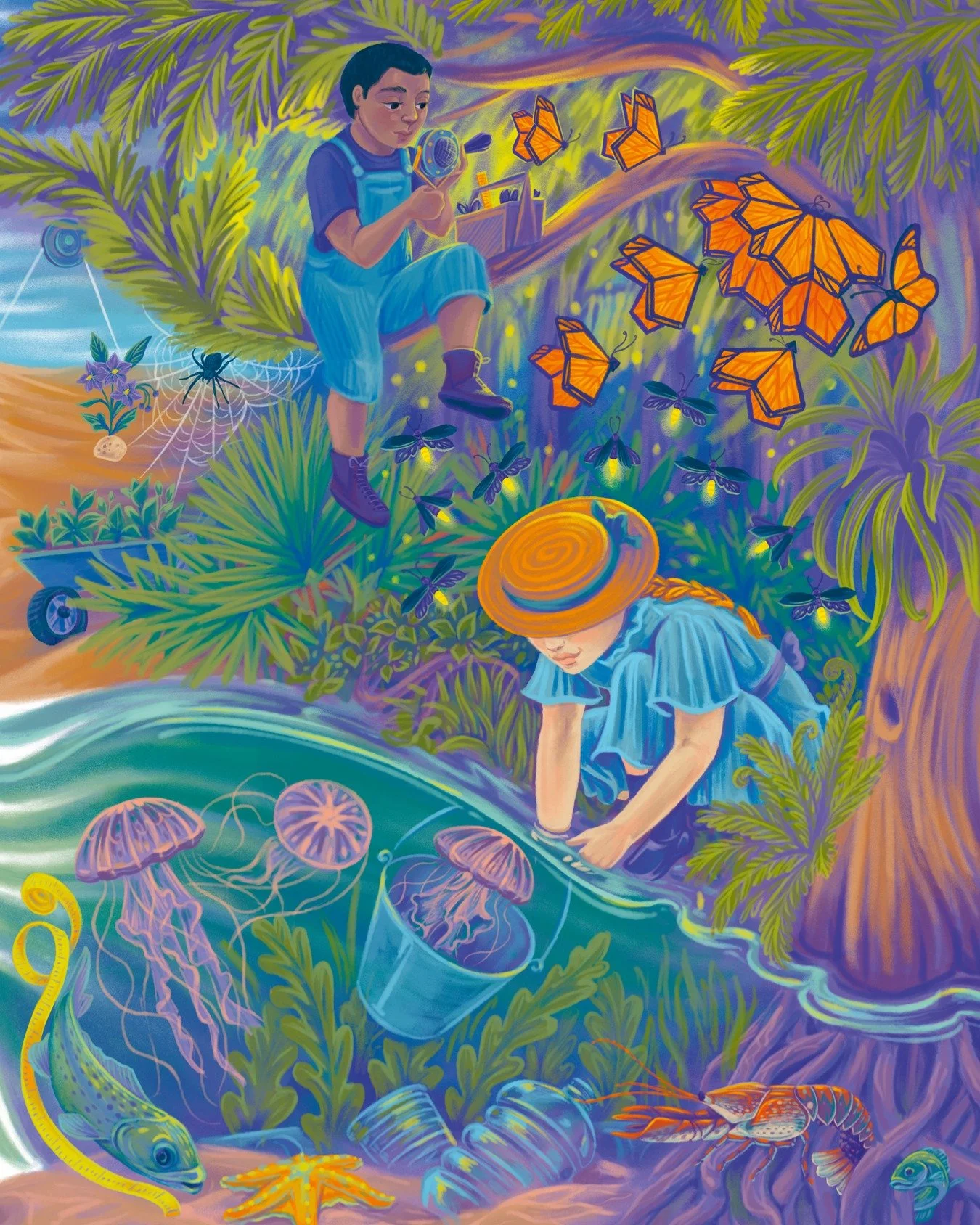 📚Science Stories for Young Readers 🦞
.
.
.
#editorialillustration #childrenbooks #natureillustration #illustratorsforhire