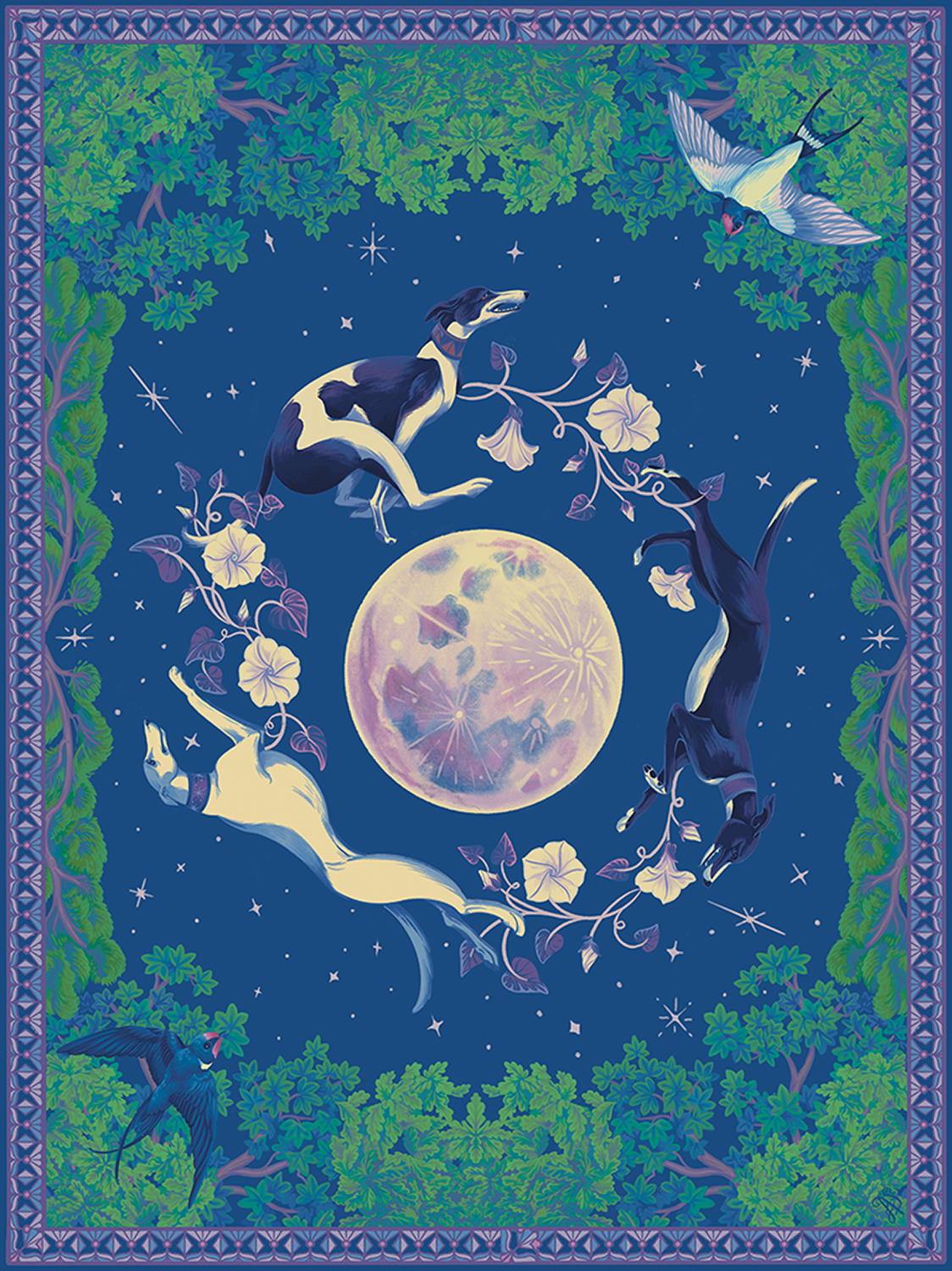 Greyhouds-and-Moon-Cotswolds-Evening-Animal-Surface-Design-by-Alejandra-Penaloza.png