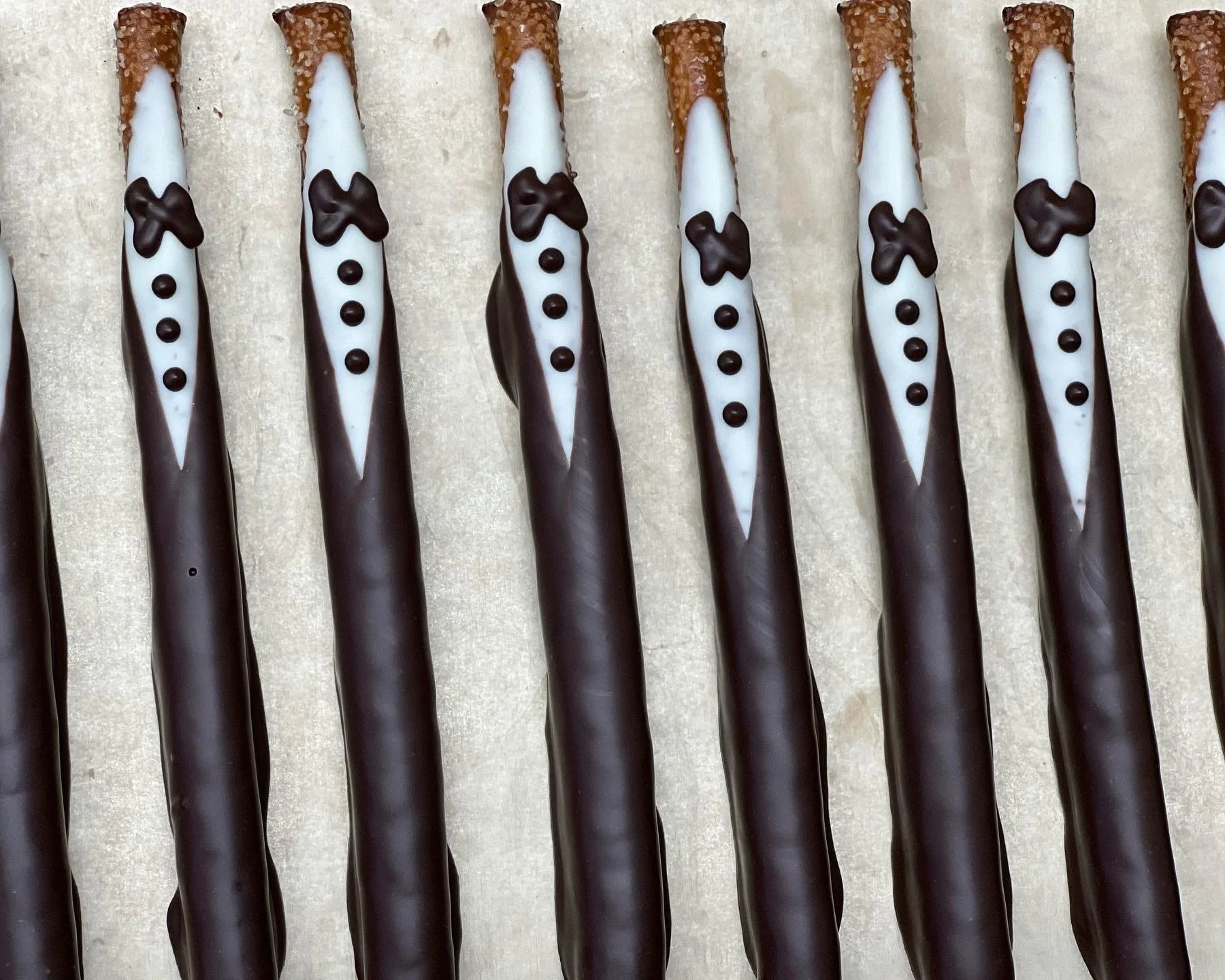 Groom Pretzel Favors 