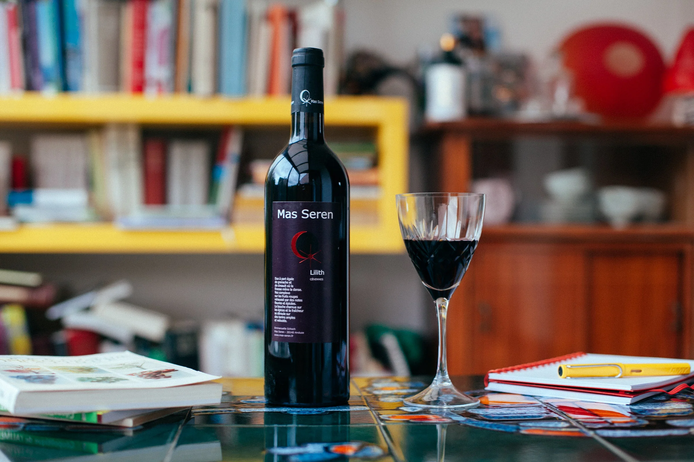 La cuvée Lilith 2017 du Mas Seren, en pleine interview.