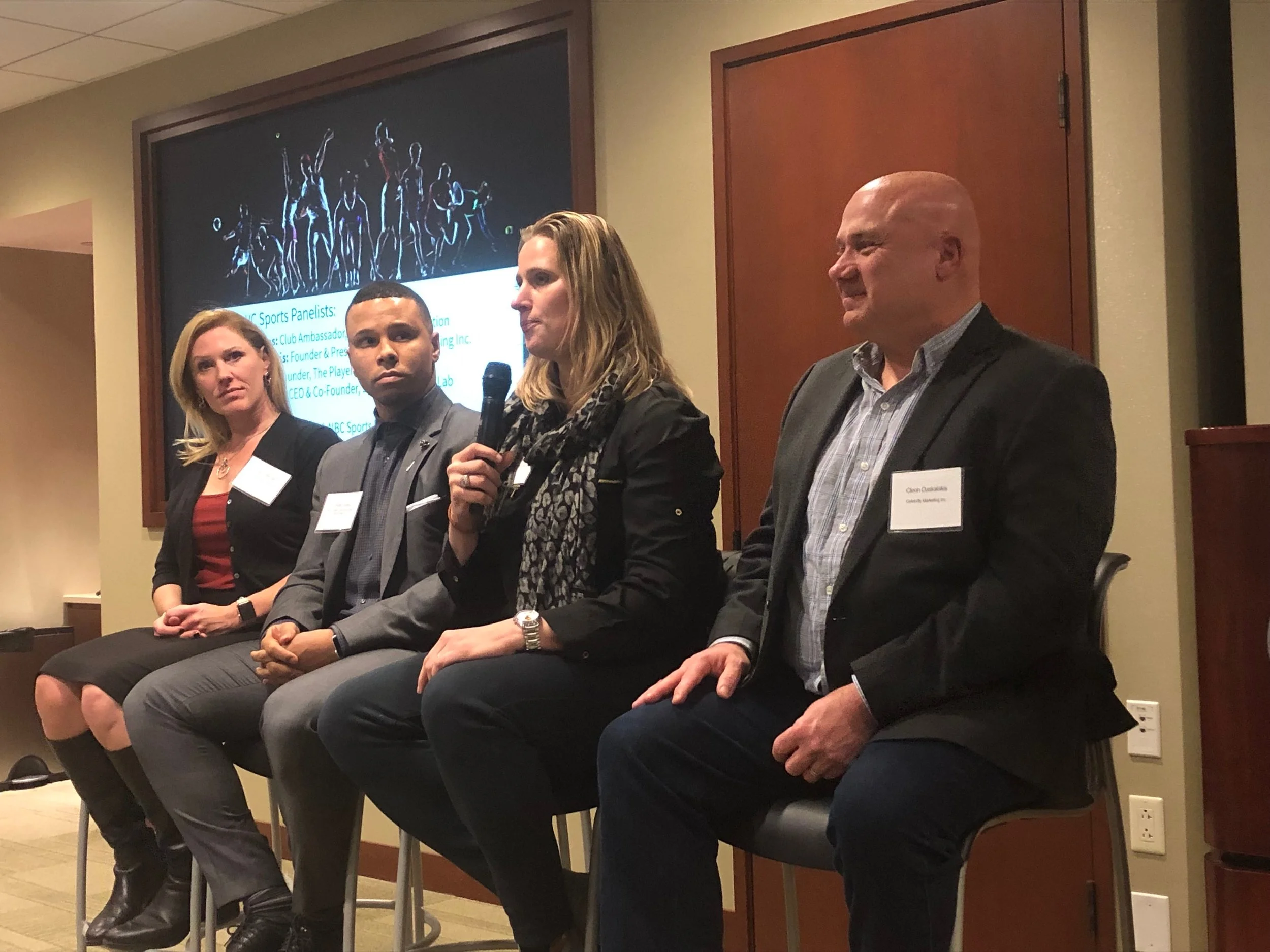 Panelists (l to r): Tracy Deforge, Charlie Davies, Angela Ruggerio and Cleon Daskalakis.