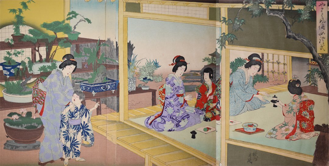  Womens Customs and Ceremonies by Toyohara Chikanobu 