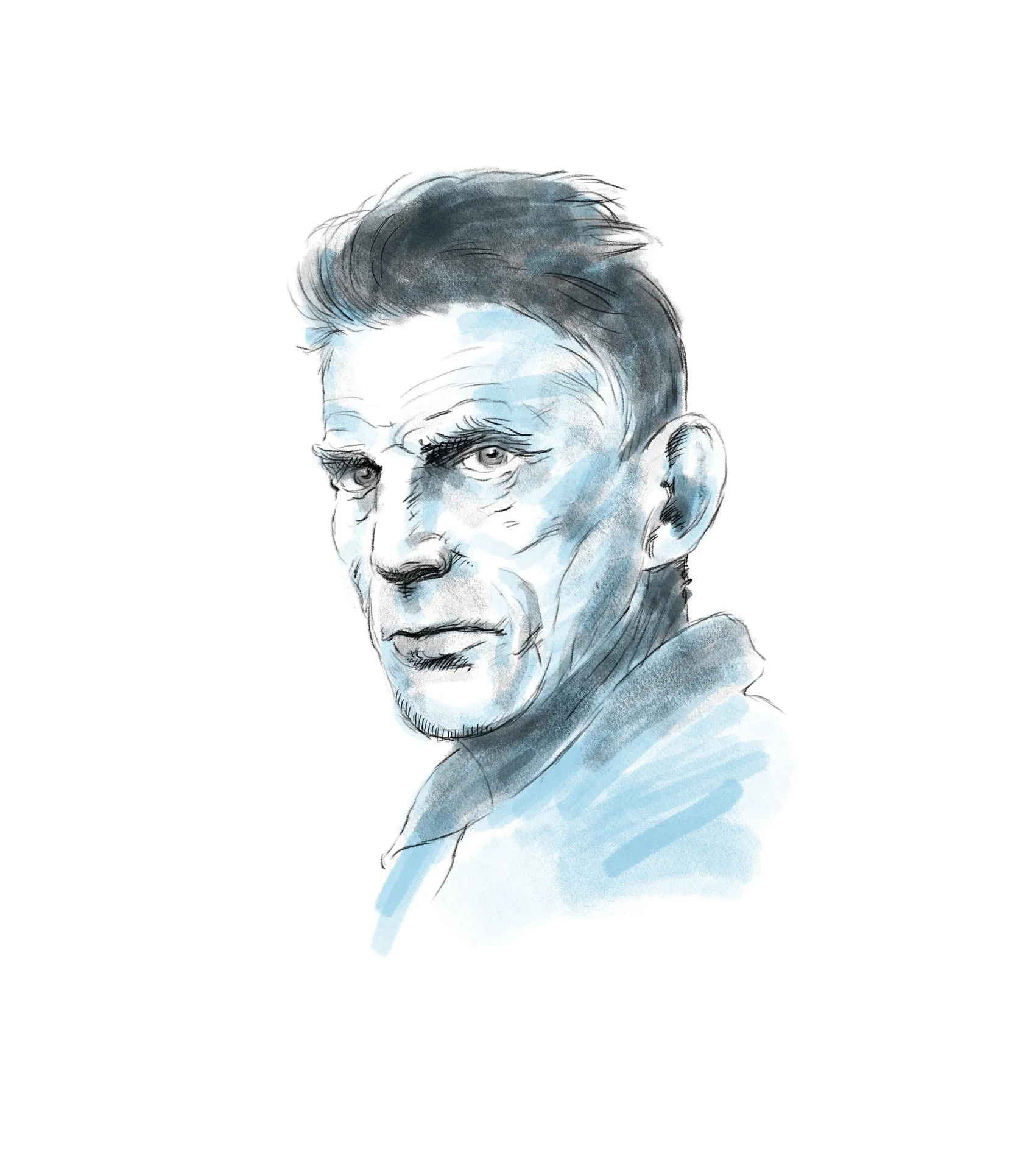   Samuel Beckett drawing  (for unrealised project) 