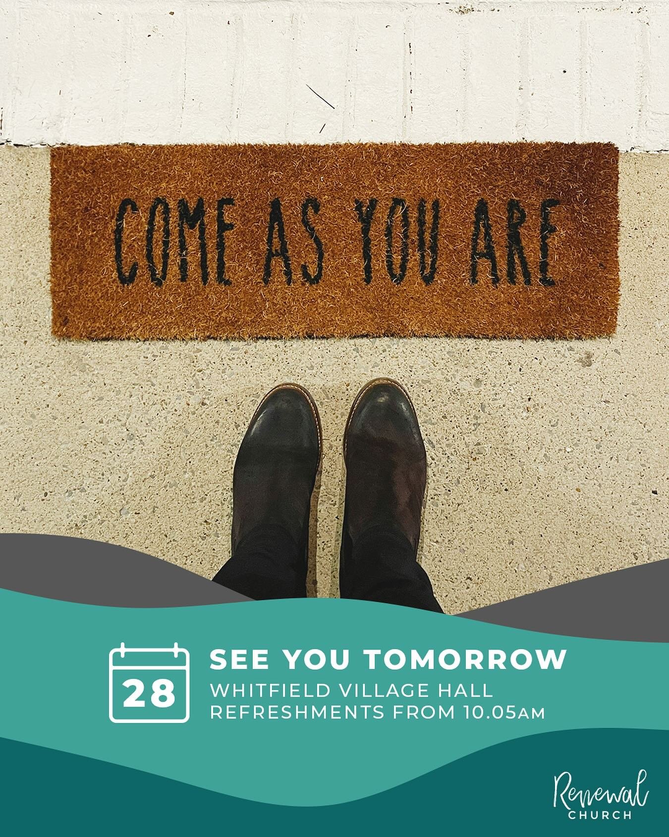 We want to see our lives, our church, and our community renewed by Gods grace.

Join us tomorrow as we unpack what this really means, and how we can live everyday in the love and power of Gods grace. How that will shape our lives our church and our c