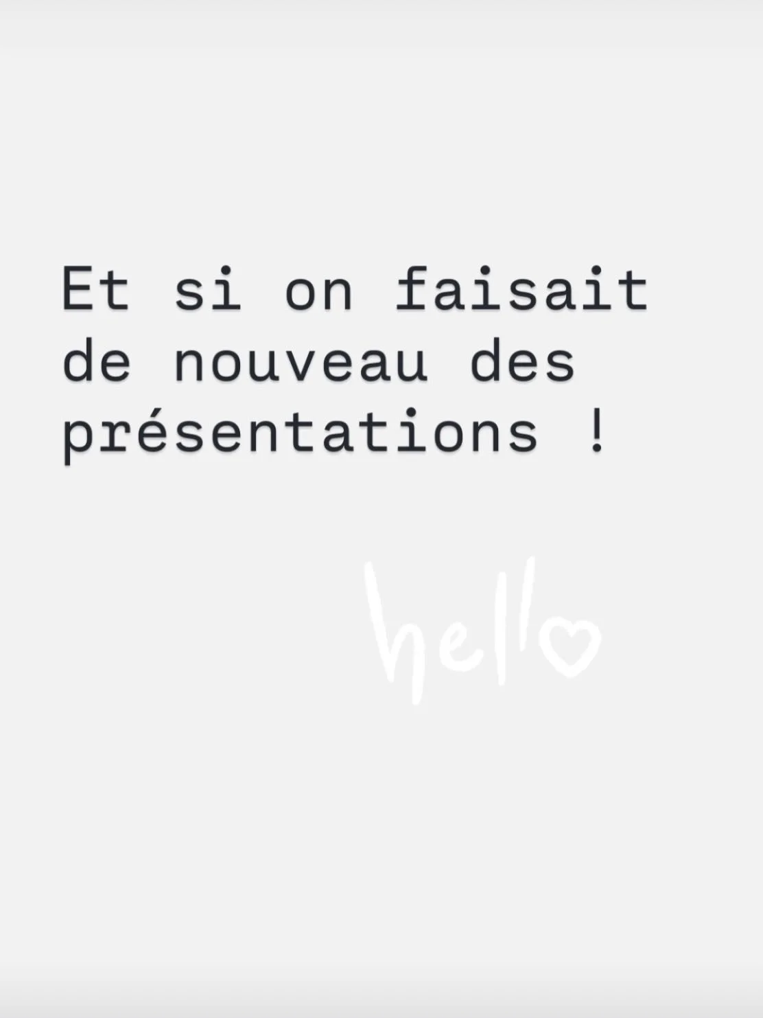 [ ✨Les actus de Clio ] 

Et si on faisait de nouveau des pr&eacute;sentations ? 

Apr&egrave;s ces quelques mois d&rsquo;absence et pour les nouveaux abonn&eacute;s &agrave; ce compte, il &eacute;tait n&eacute;cessaire de refaire un petit descriptif 