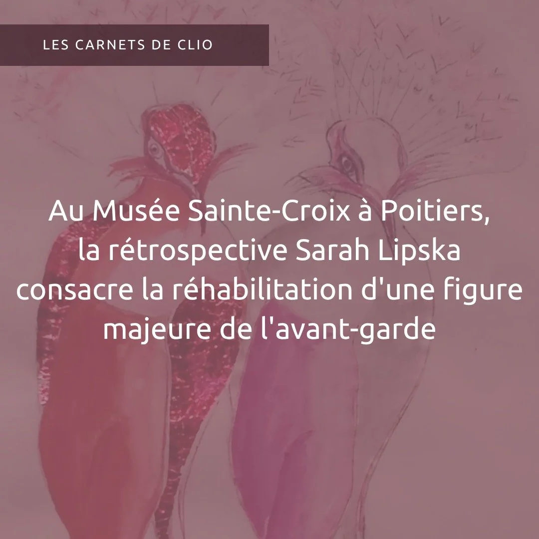 [ ✨Les carnets de Clio ]

Gros coup de c&oelig;ur pour la r&eacute;trospective consacr&eacute;e &agrave; Sarah Lipska, actuellement pr&eacute;sent&eacute;e au Mus&eacute;e Sainte-Croix &agrave; Poitiers.❤️
Petit retour sur la visite ! 

@museesaintec