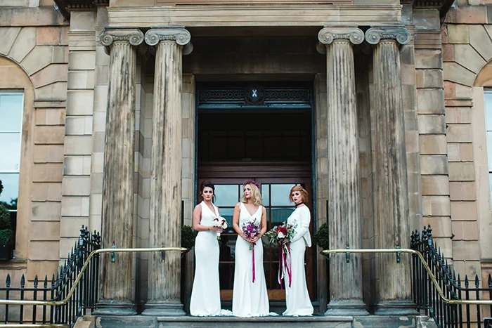 HALFPENNY - VERA DRESS / PRONOVIAS ATELIER + NIAGARA / WATTERS & WATTERS - SLINKY SKIRT / HALFPENNY - LAUREN TOP