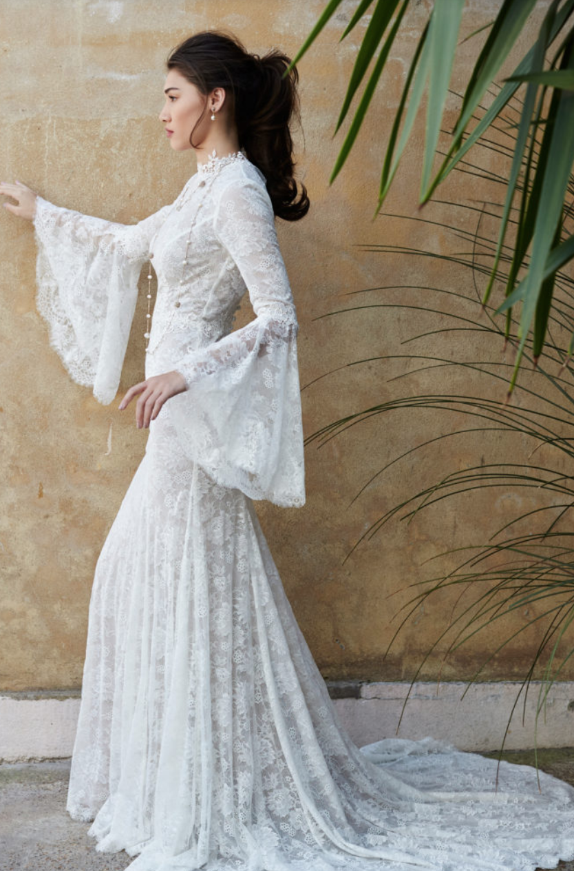 ethereal boho wedding dress