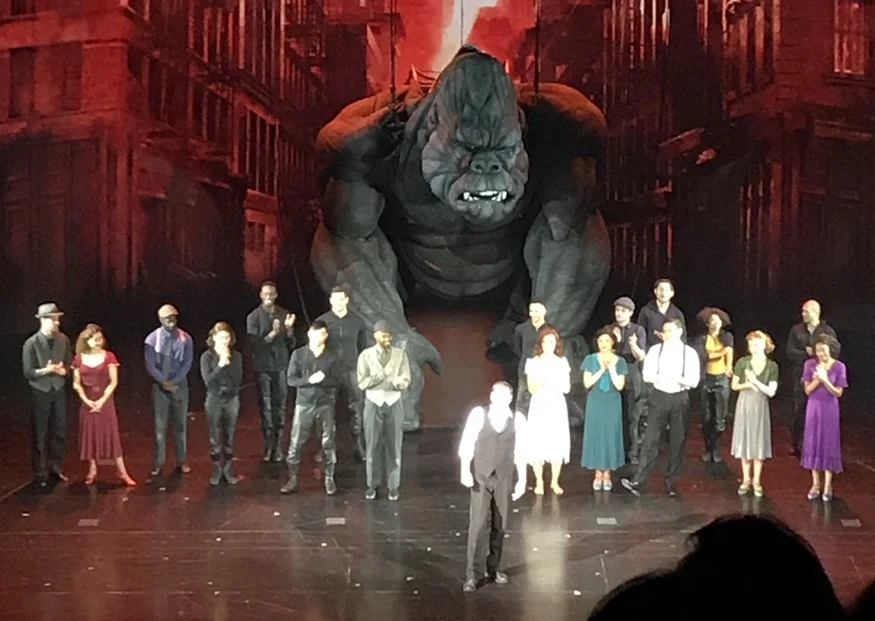 Over a dozen puppeteers worked together to physically operate King Kong. Photo credit: Karen Wong