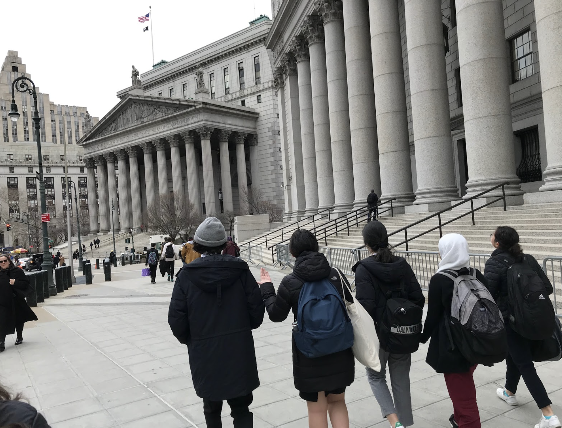 Mock Trial’s run came to an end at the U.S. District Courthouse. Photo Credit: Brendan Johnson