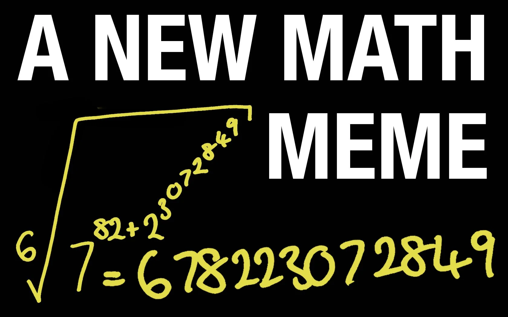 A New Math Meme