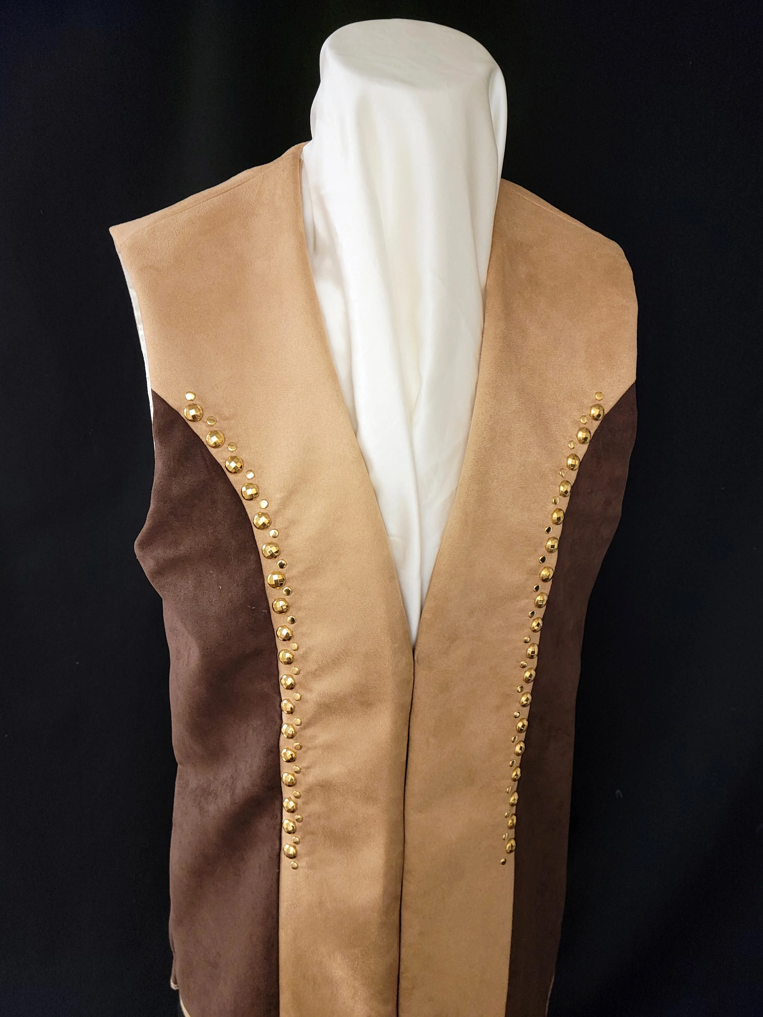 Two Tone Vest Tan Brown Front.jpg