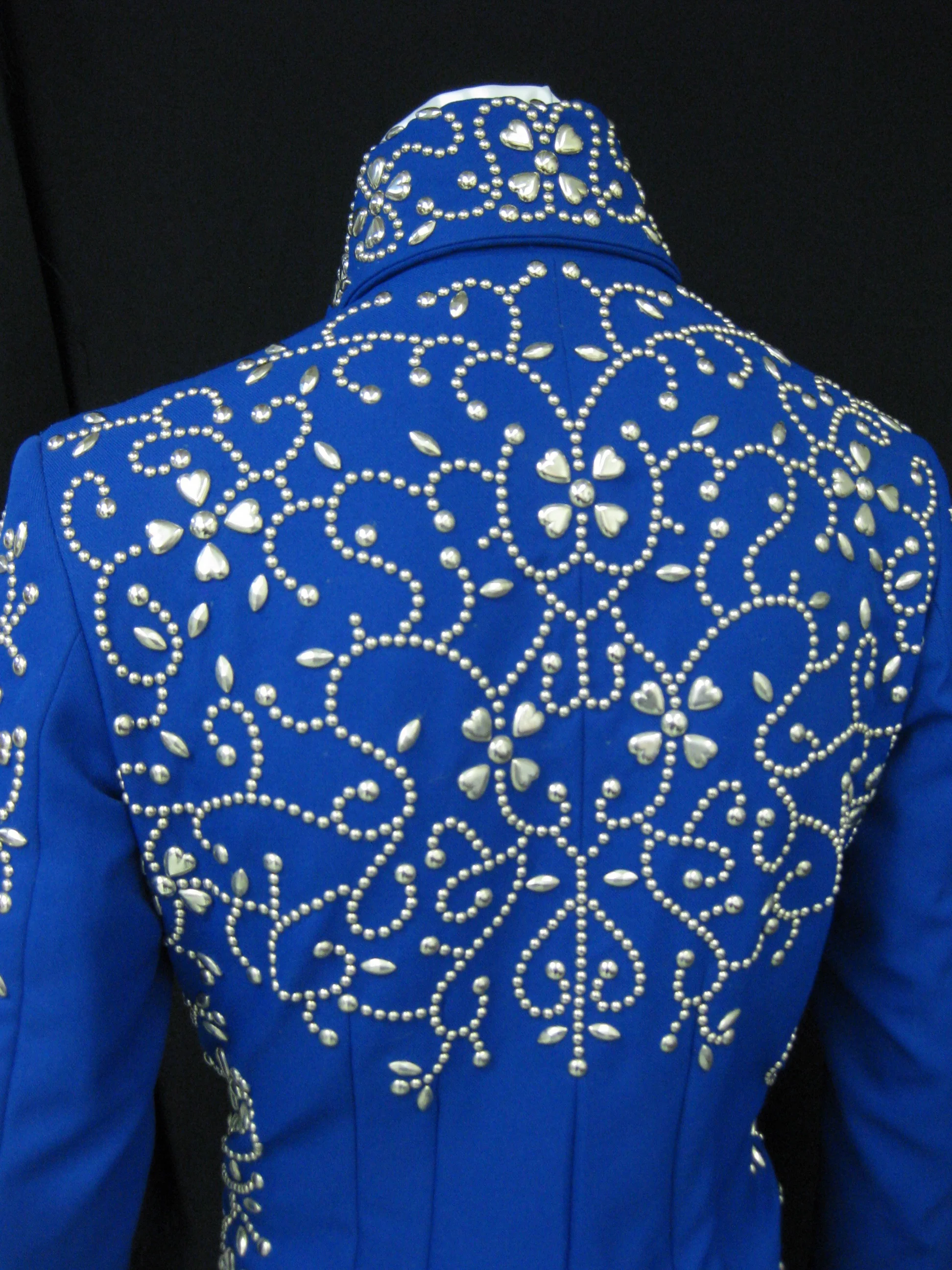 Blue Swirl Jumpsuit Upper Back View