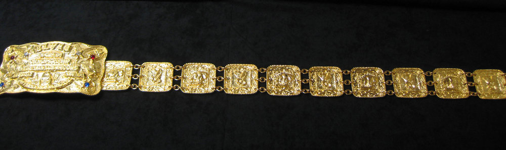 and gold belt