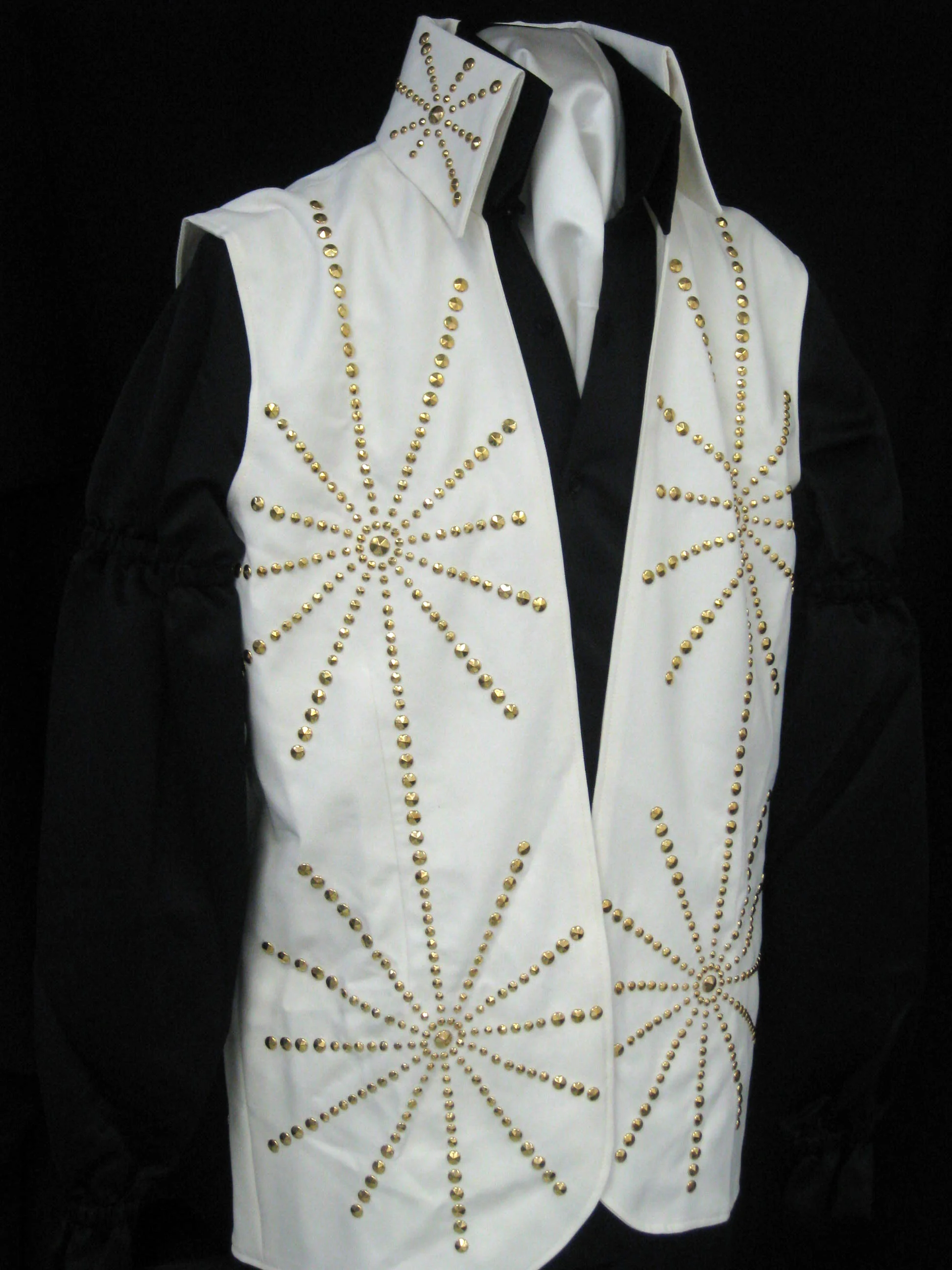 Solid Cream Curved Front Vest.JPG